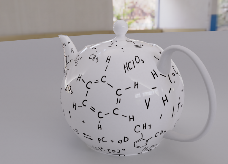 Teapot with Chemistry Formulas Lewis Structures Teapots by Tealery